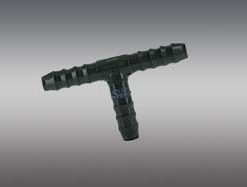 Insert Tee Mini 3/16" Black Poly Fitting