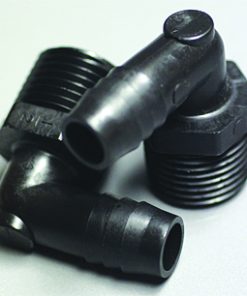 Combo 90 Elbow 1/2"x1/2"  Insert x MIPT Black Poly Fitting