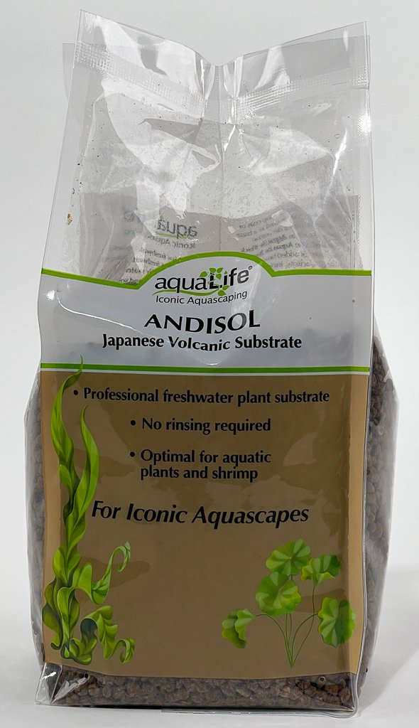 aquaLife ANDISOL 1L Coarse Brown Japanese Volcanic Substrate Soil price is per 1L bag 10/cs