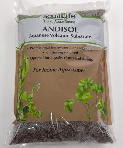 aquaLife ANDISOL 3L Coarse Brown Aquarium Substrate Soil Price is per 3L bag 8/cs