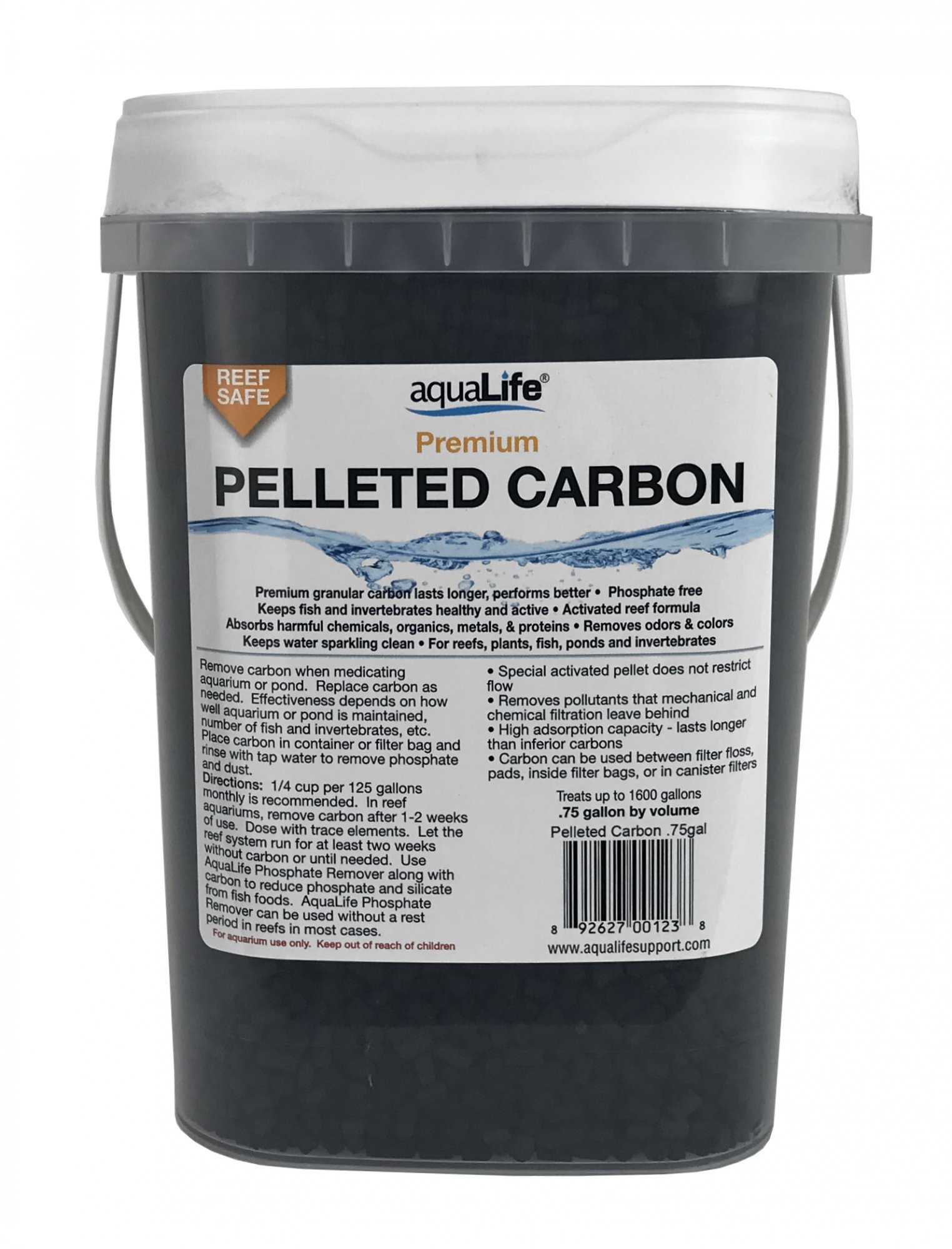 Premium Pelleted Carbon - Treats up to 1600 Gallons .75 Gallons