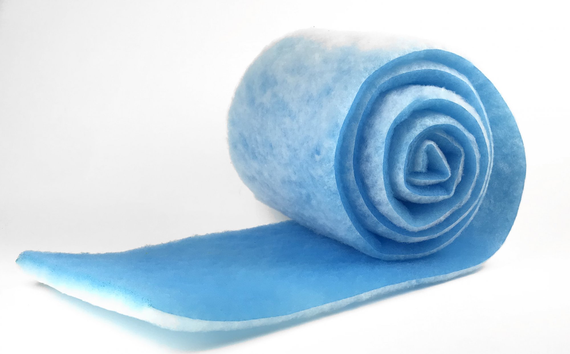 Bonded Filter Pad 12" Wide Blue Double Bonded 90' Roll