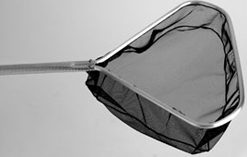 Triangle Skimmer Net 1/8 White 4ft Handle 15x12x3 in